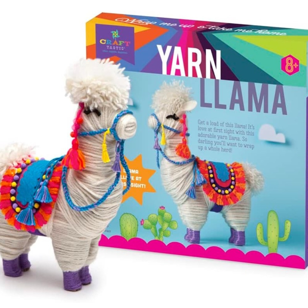 Yarn Llama Kit - Vibrant DIY Craft for Kids
